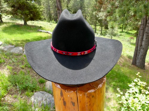 Vintage Black 4X Beaver Stetson, Sz. 7 1/8 L.O. Excellent Condition - Picture 7 of 13