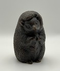Rustic Hedgehog Ornament Standing Woodland Animal Figure Country Garden Decor