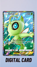 Celebi EX Arte Completo Isla Mítica Pokemon Juego de Cartas Coleccionables Comercio de Bolsillo 2 Estrellas ⭐⭐ (Inglés)