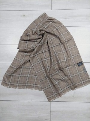 CORNELIANI beige cashmere and silk stole made in Italy.