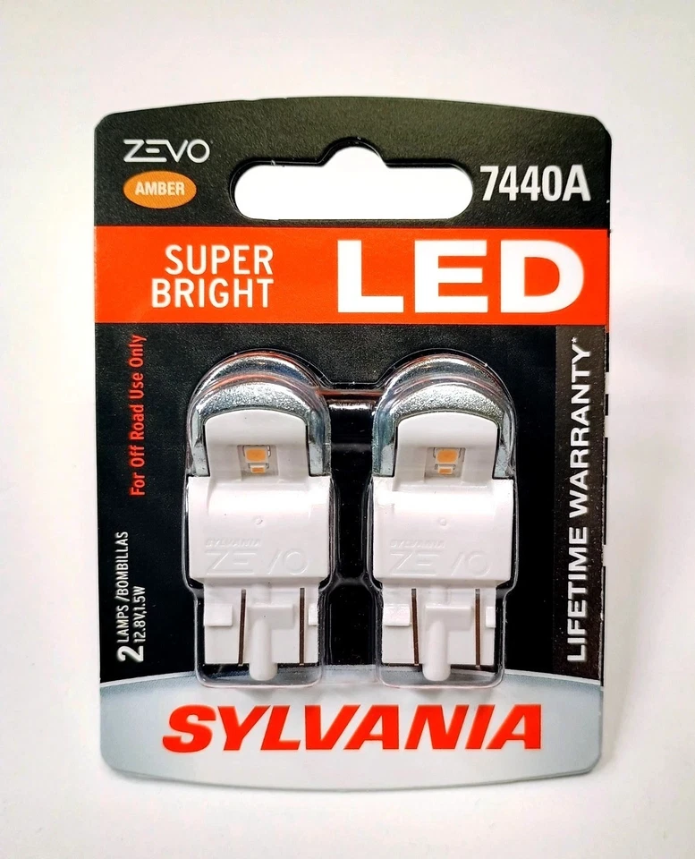 OpenBox ZEVO LED Light 7440A 7442NA Amber Bulbs DRL Daytime Light Replacement - Изображение 2 из 4