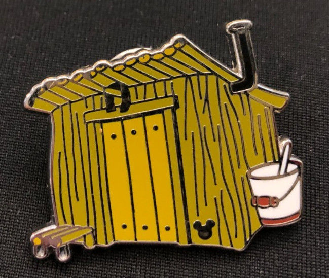 Disney pin 138873 Three Little Pigs Stick House Hidden Mickey 2019 Disneyland 3