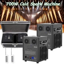 UKING 1/2pcs Cold Spark Machine 700w Stage Effect DMX Firework DJ Event Wedding