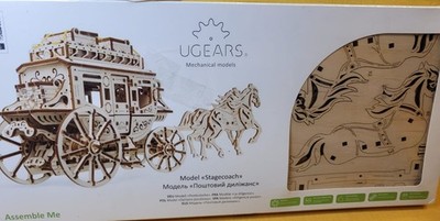Ugears Postkutsche, Mechanisches Modell Serie 70, OVP,  Nr.70045, 1/18