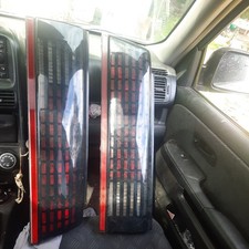 1985-1990 Pontiac Firebird Trans Am GTA Tail Lights SET OEM Smoked Grid Style