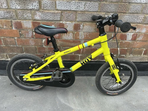 Hoy Bonaly Unisex Kids Bike Yellow, 14-inch Wheels