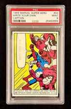 1966 DONRUSS MARVEL SUPER HEROES #44 PSA 9 SPIDER-MAN - WRITE YOUR OWN CAPTION