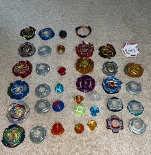 Takara Tomy Beyblade Burst DB, Sparking, GT, launchers, extra pieces.
