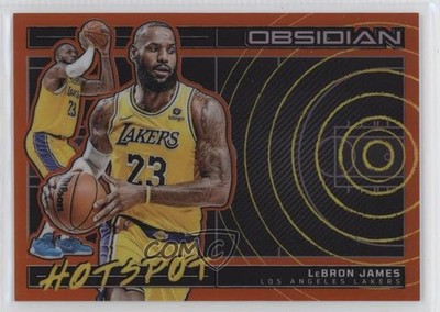 2023 Panini Obsidian Hotspot Electric Etch Orange Flood 20/75 LeBron James 7y2