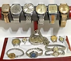 Vintage Men & Women's Mechanical Watch lot Elgin Bulova Timex & more Watches