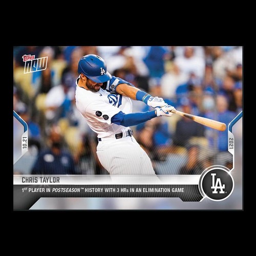 2021 Topps Now 1001 Chris Taylor