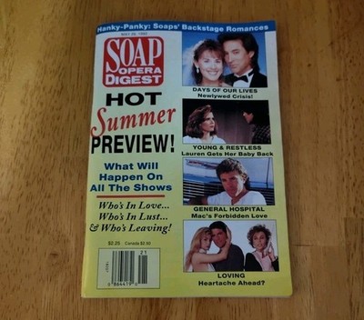 Soap Opera Digest May 26 1992 Vol 17 No 11 Hot Summer Preview Days of Our Lives