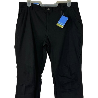 Columbia Men's 38x34 Jasper Butte Omni Shield Black Water Repellent Hiking Pants