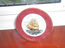 weatherby hanley royal falcon ware ship plate 6.5 in across VGC