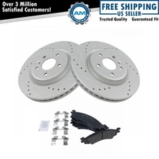 Front Semi Metallic Brake Pad & Performance Rotor Kit for Ford Taurus SHO