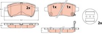 Bremsbelagsatz Scheibenbremse TRW GDB2580 FüR Suzuki Ignis 3 MF FF ATK412