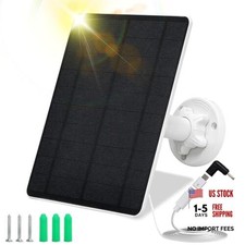 Solar Panel for Security Camera,5W USB Solar Panel for Cameras DC 1 pack