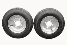 Antego Tire and Wheel (Set of 2) 4.80-8 Tire and Wheel Assemblies, Galvanized 4