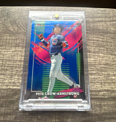 Topps Finest 2025 Pete Crow-Armstrong #235 Serial Numbered /150 Chicago Cubs MVP