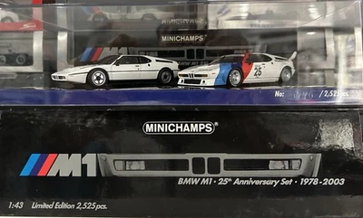MINICHAMPS 1/43 402025025 Set BMW M1 #26 Procar 1979 Depailler & Model Serie Whi - Photo 1/4
