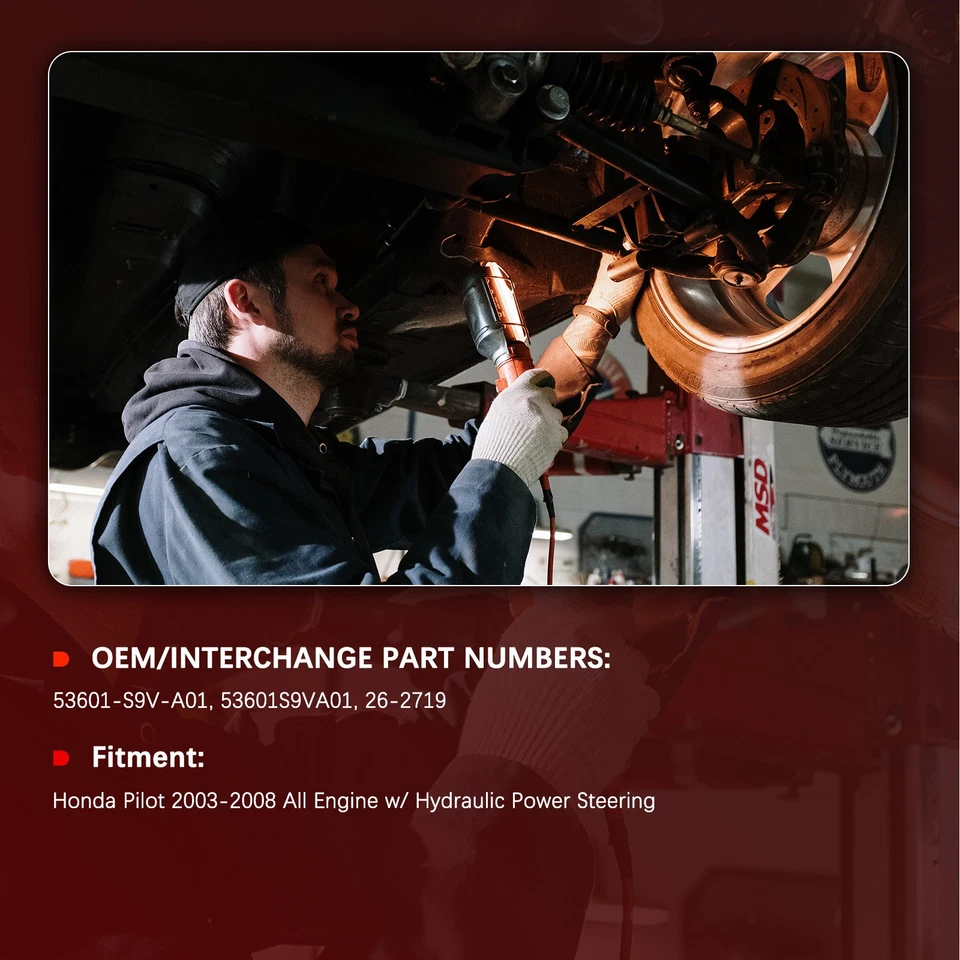 Conjunto de cremallera y piñón de dirección asistida para Honda Pilot 2003 2004 2005-2008 Foto 2 de 4
