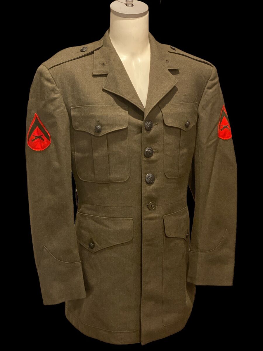 Marine Corps USMC Green Service Alpha Dress Uniform Jacket Marine Corps USMC Green Service Alpha Dress Uniform Jacket