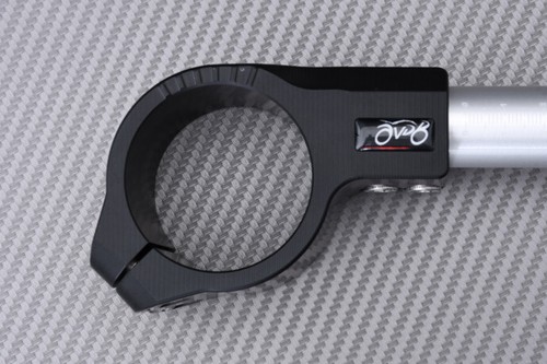 Pareja Semimanillares Estándar Plata Negro 50 mm KAWASAKI ZX10R 2004-2015 - Picture 4 of 10