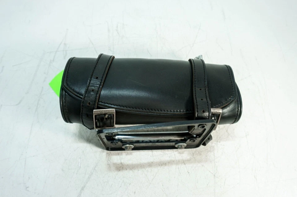 01 Harley Police Road King Touring OEM barra de soporte trasero y bolsa bolsa bolsa de cuero 1248 Foto 3 de 4