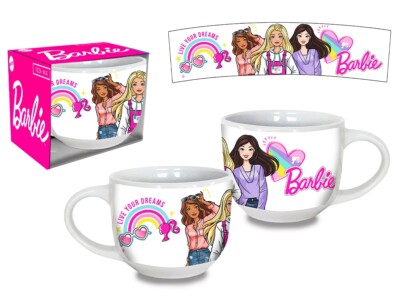 Barbie Tazza Per Bambine da 600ml Jumbo In Ceramica Idea Regalo