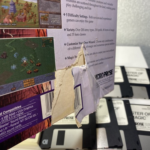 Master Of Magic - IBM PC 3,5" - MicroProse - Scatola grande completa - 7 dischi - 1994 - Foto 10 di 14