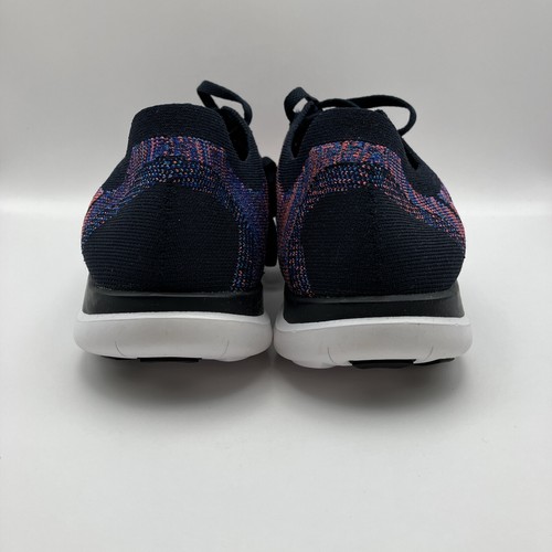 Nike Free 4.0 Flyknit Men’s Size 10.5 Running Shoes Obsidian 717075-401 NEW - Picture 4 of 6