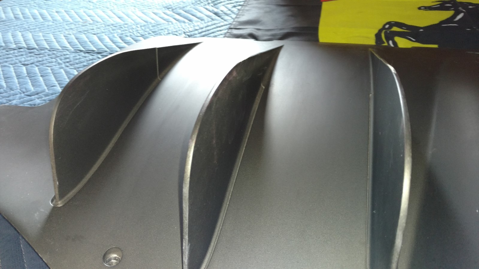 FERRARI 458 ITALIA SPIDER REAR BUMPER DIFFUSER COMPLETE OEM 82456300 82456310