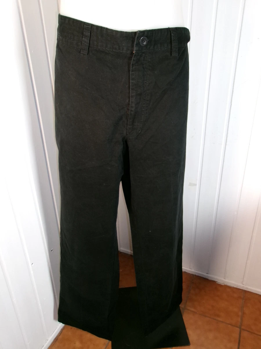 Pantalon Droit Camel Active En Toile De Coton épais Noir - Taille 56/58 FR (Tour De Taille 60) - Occasion Très Bon état