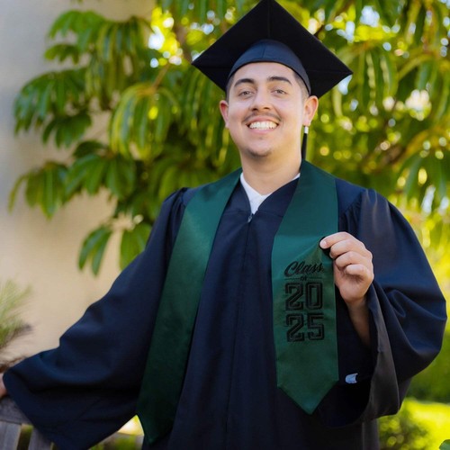 Endea Graduation Hunter Green Class of 2025 Graduation Stole/Sash - Picture 7 of 7