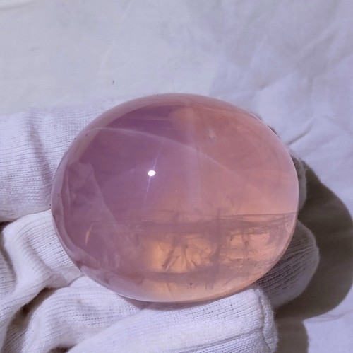 800 Ct Transparent Natural Rose Quartz Crystal 6 Ray Star Oval Cabochon Gemstone - Picture 19 of 24