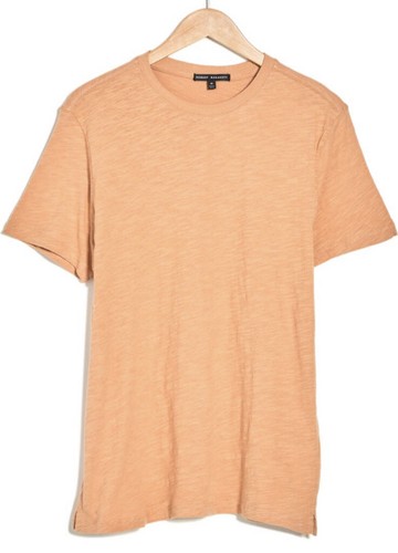 Robert Barakett Mens Crew Neck Knit Short Sleeve T Shirt Monarch Orange Sz M NWT - 第 3/3 張圖片