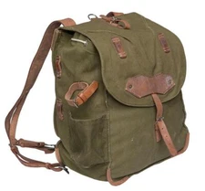 Genuine Romanian army rucksack bag military surplus OD Olive shoulder canvas
