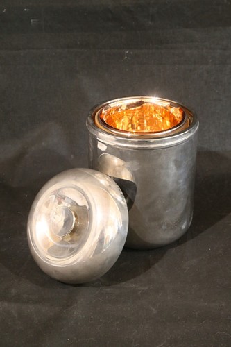 Macabo Cusano Milanino secchiello per ghiaccio Aldo Tura anni 50 silver plate