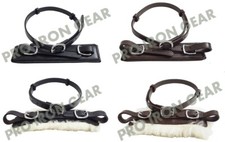 Horse Hackamore Leather,Cheeks Bitless Leather Horse English Western Adjustable