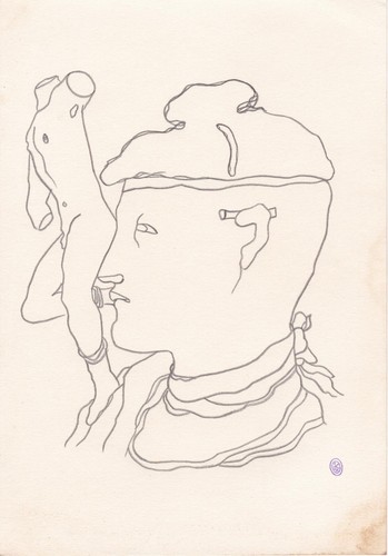 Jean Cocteau Drawing Male Gay French Sailor Marin nude lover - Picture 3 of 3