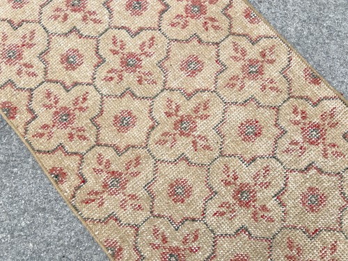 DECORACIÓN DEL HOGAR ALFOMBRA CORREDOR TURCA HECHA A MANO DE LANA VINTAGE, ALFOMBRA CORREDOR ENTRADA PASILLO - Imagen 7 de 11