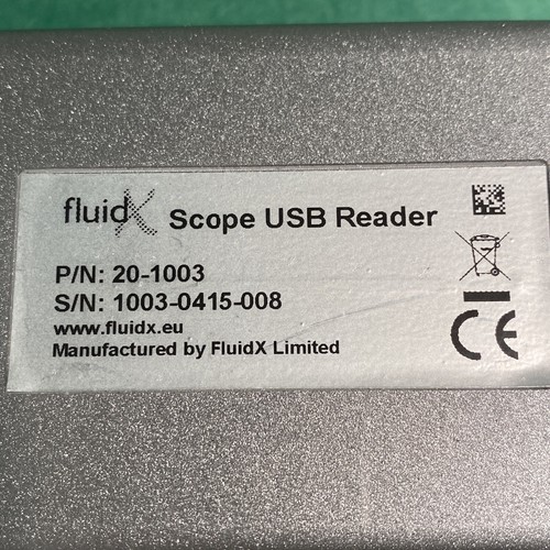 fluidX XTR-1 Elite Single Tube Scope USB Reader Scanner 20-1003 Vitaris - Picture 5 of 7