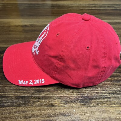 Kentucky Derby Hat Cap Strap Churchill Downs 2015 Men's Red Cotton