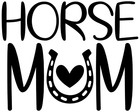Vinyl Decal Car Truck Stanley Cup Sticker Cowgirls - Horse Mom Horseshoe