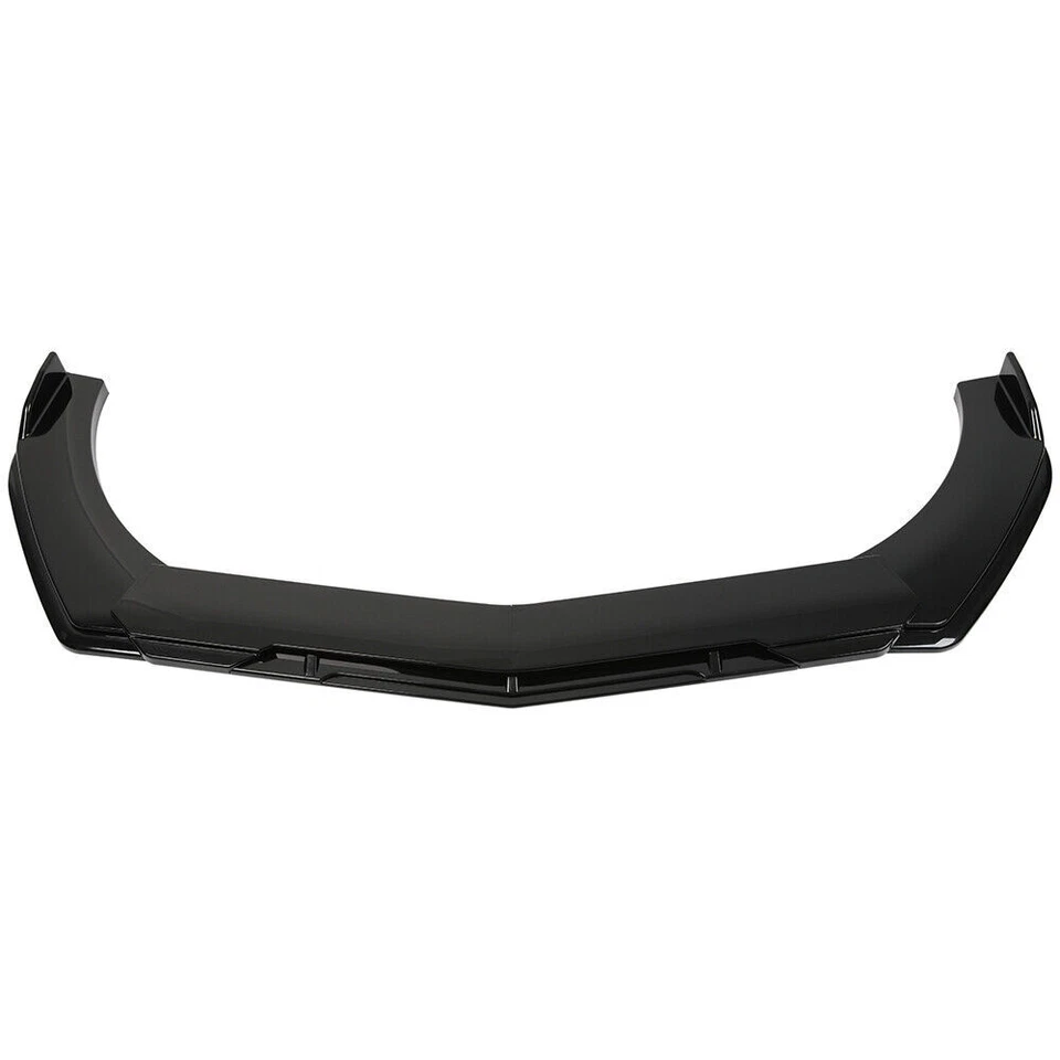 For NISSAN GT-R 2009-2021 Front Bumper Lip Spoiler Splitter Glossy Black Body Foto 2 de 4
