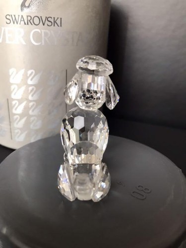 Swarovski Kristall SILBER KRISTALL SITZENDER PUDEL 181317 Figur - Bild 4 von 7