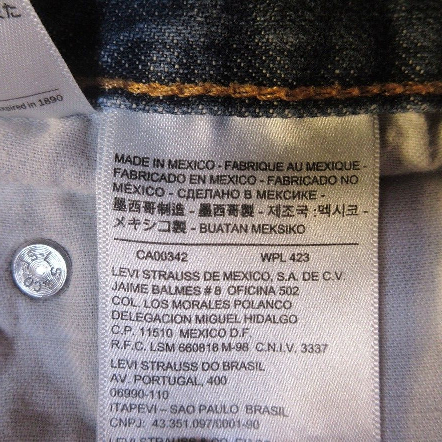 Levi's 559 Jeans 38x30 Mens Relaxed Straight Leg Measures 37x29.5