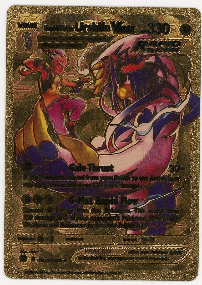 Rapid Strike Urshifu Vmax HP330 2023 Pokémon Gold Foil Trading