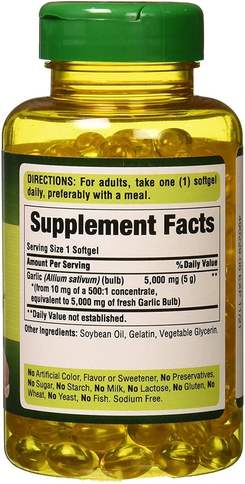 Чистый чеснок таблетки 5000 мг самый мощный антибиотик исцеляет все инфекции травы США - Изображение 4 из 4