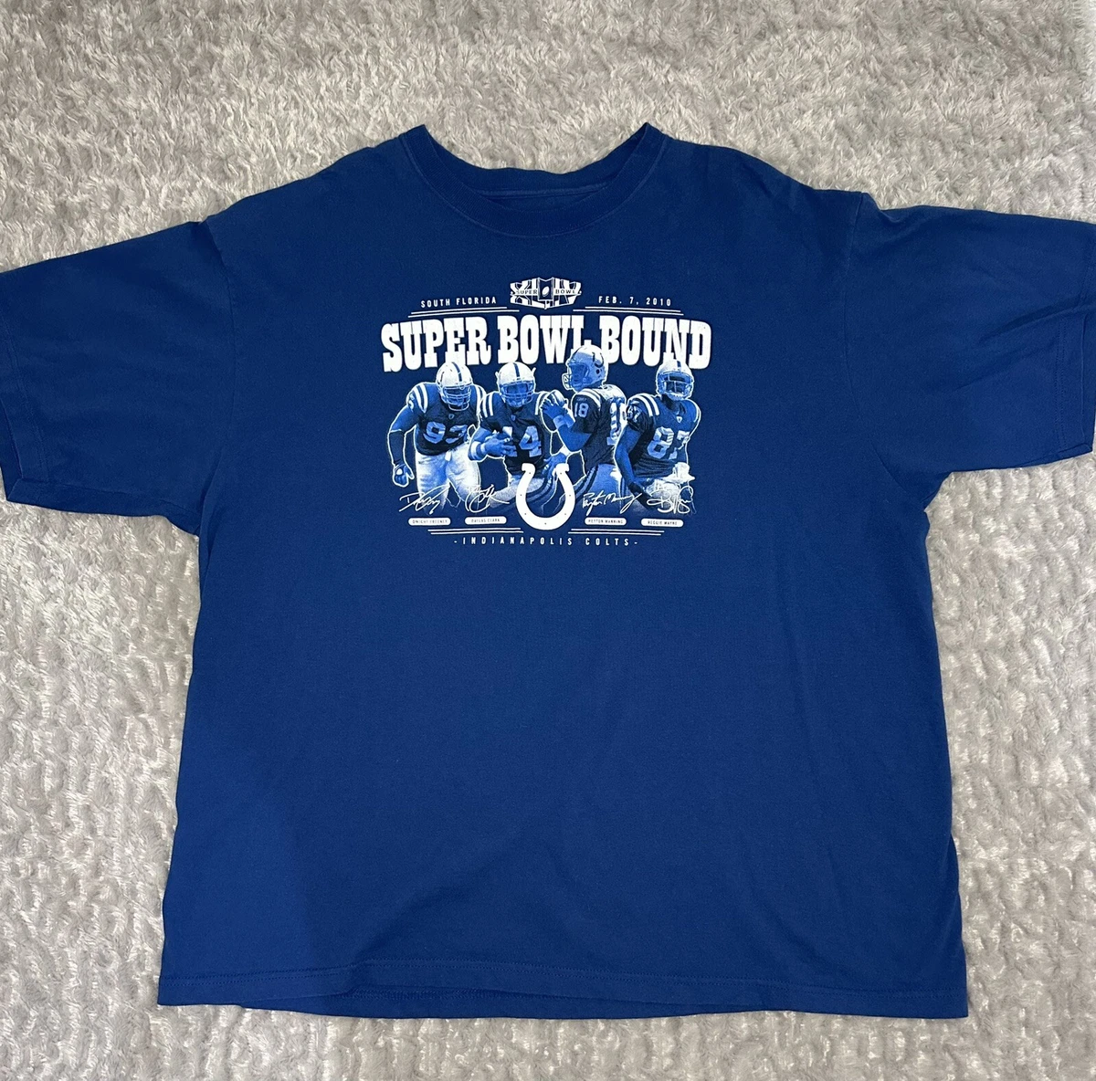 未使用 NFL Colts SuperBowl Champion Tシャツ Indianapolis Colts Super Bowl Commemorative T-Shirt FOCO
